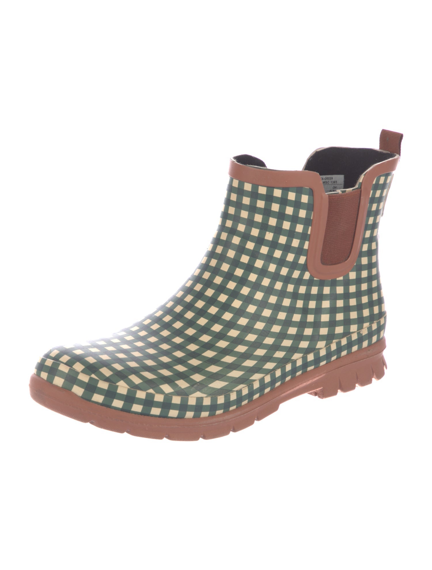 The Great + Eddie Bauer Rubber Plaid Print Rain Boots