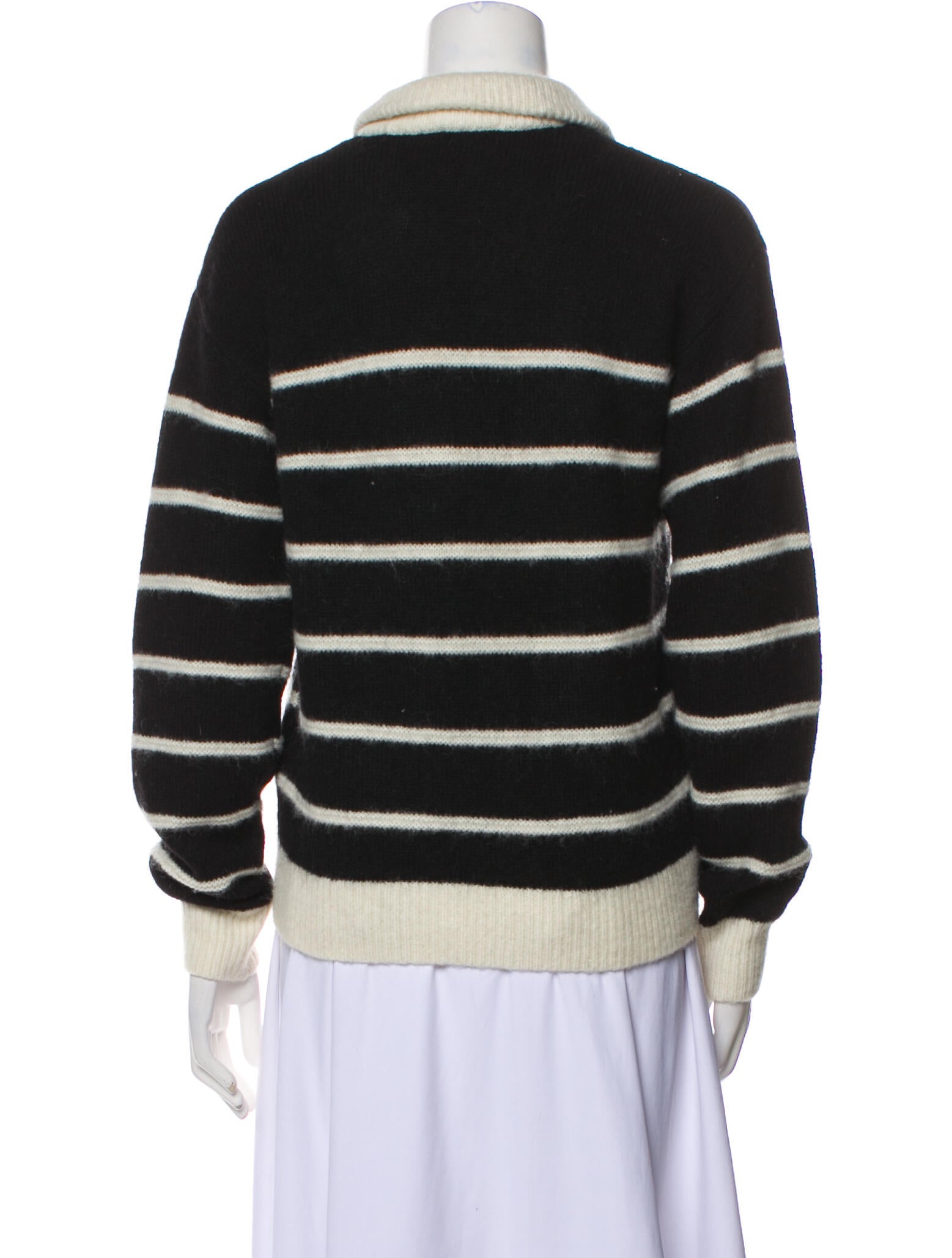 The Garment Striped Mock Neck Sweater