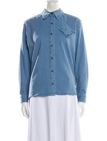 The Garment Tops Long Sleeve Button-Up Top M