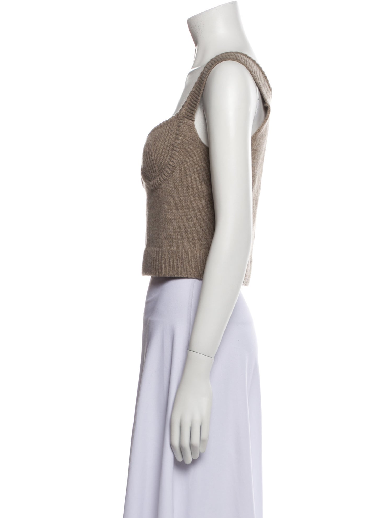 The Garment Wool Square Neckline Crop Top