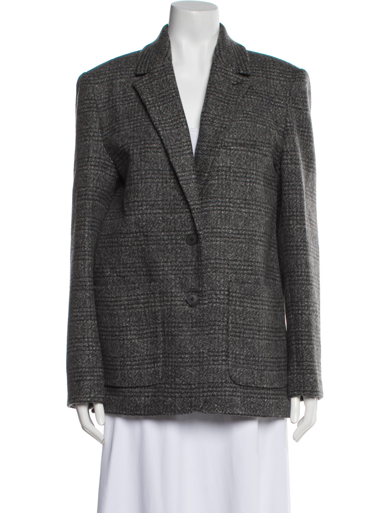 The Garment Wool Plaid Print Blazer w/ Tags