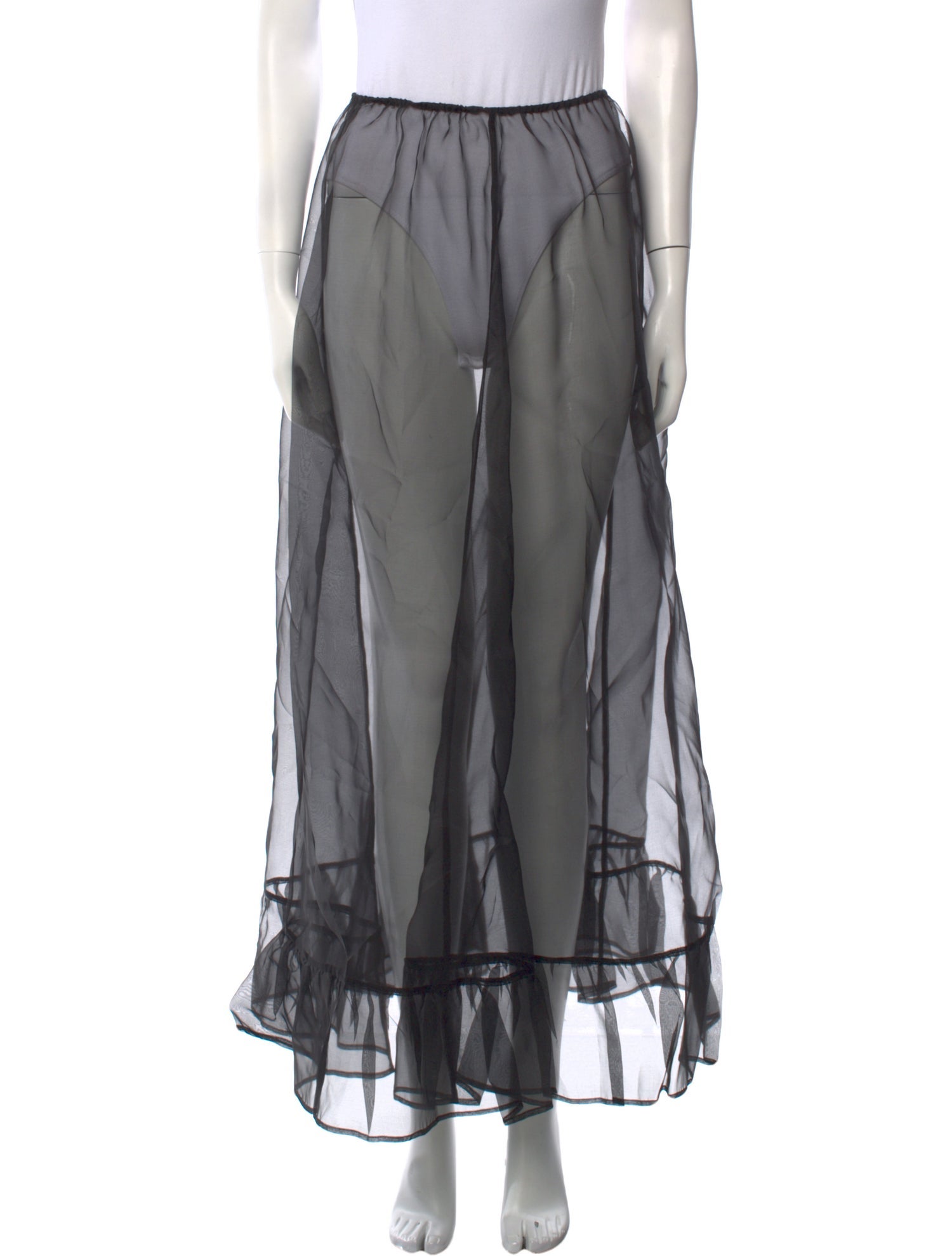 The Garment Silk Long Skirt w/ Tags