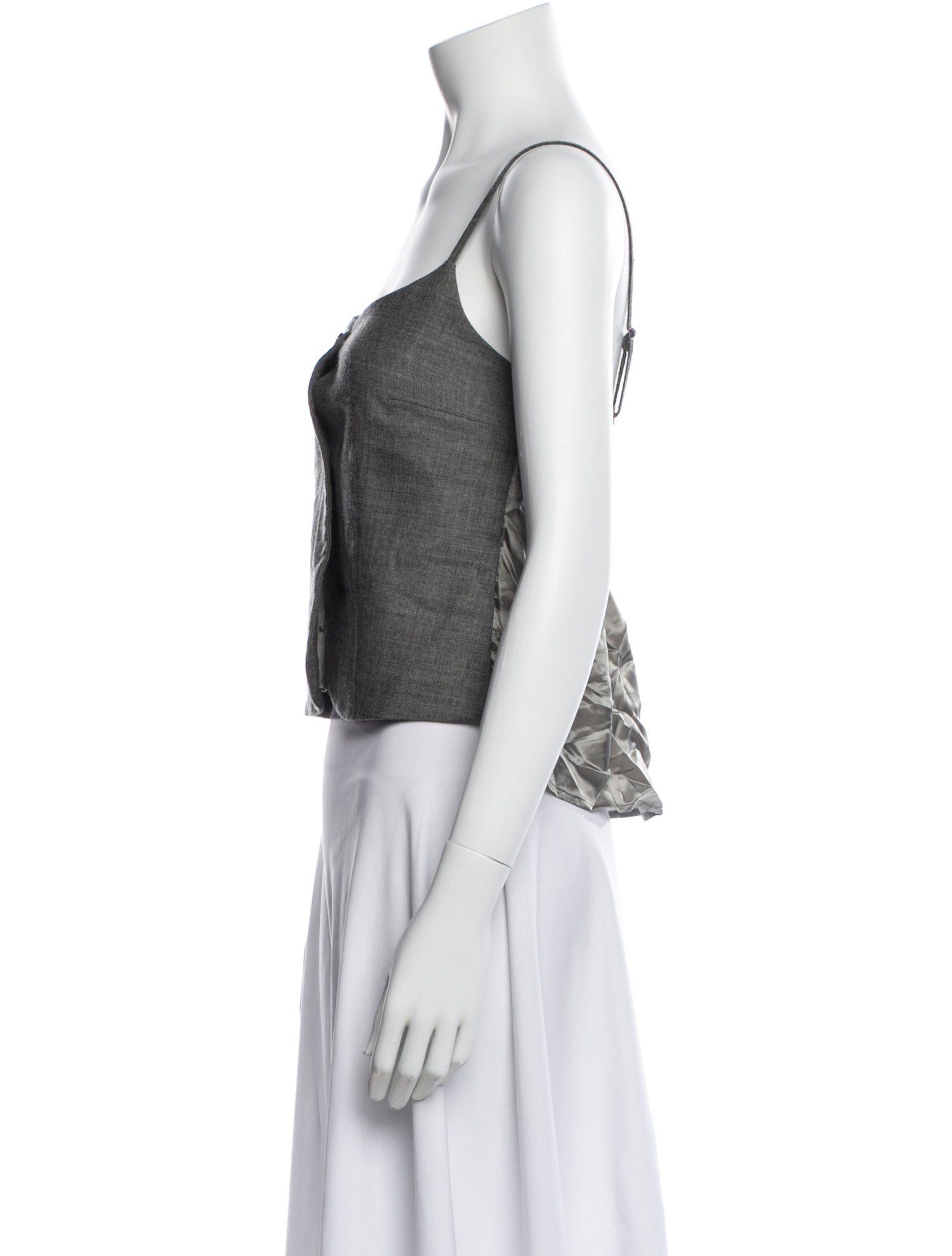 The Garment Virgin Wool Square Neckline Top