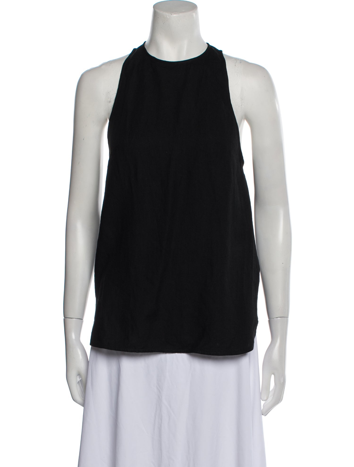 Three Graces Linen Crew Neck Top