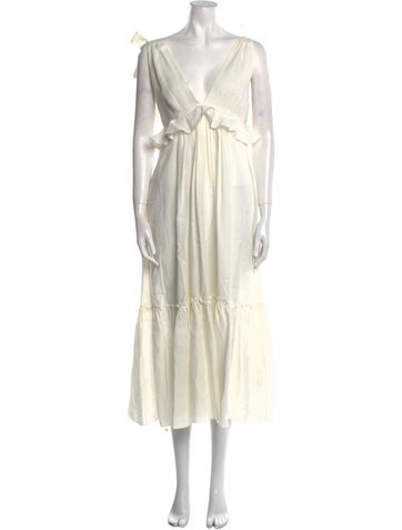 Three Graces Dresses Linen Long Dress M