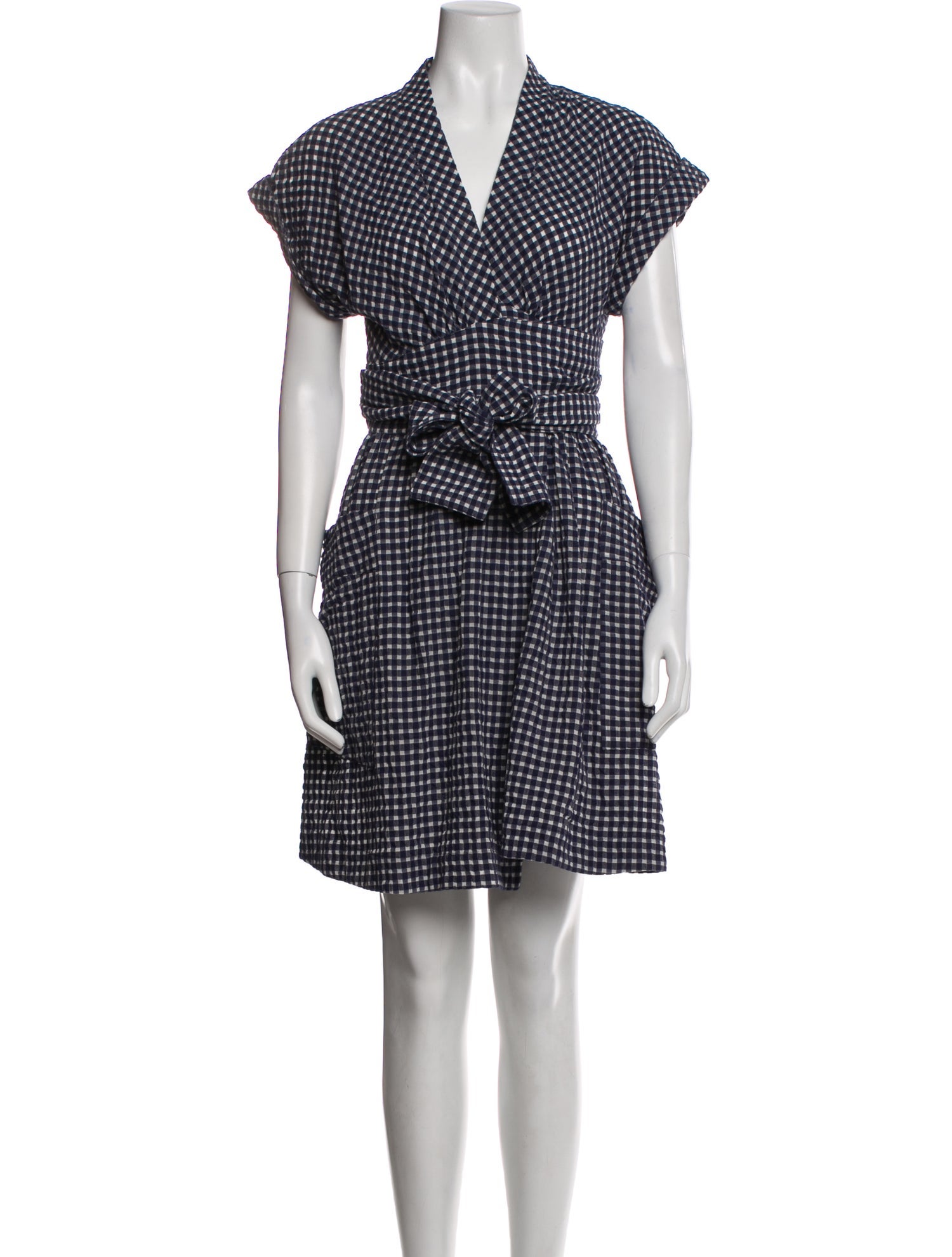 Three Graces Plaid Print Knee-Length Dress
