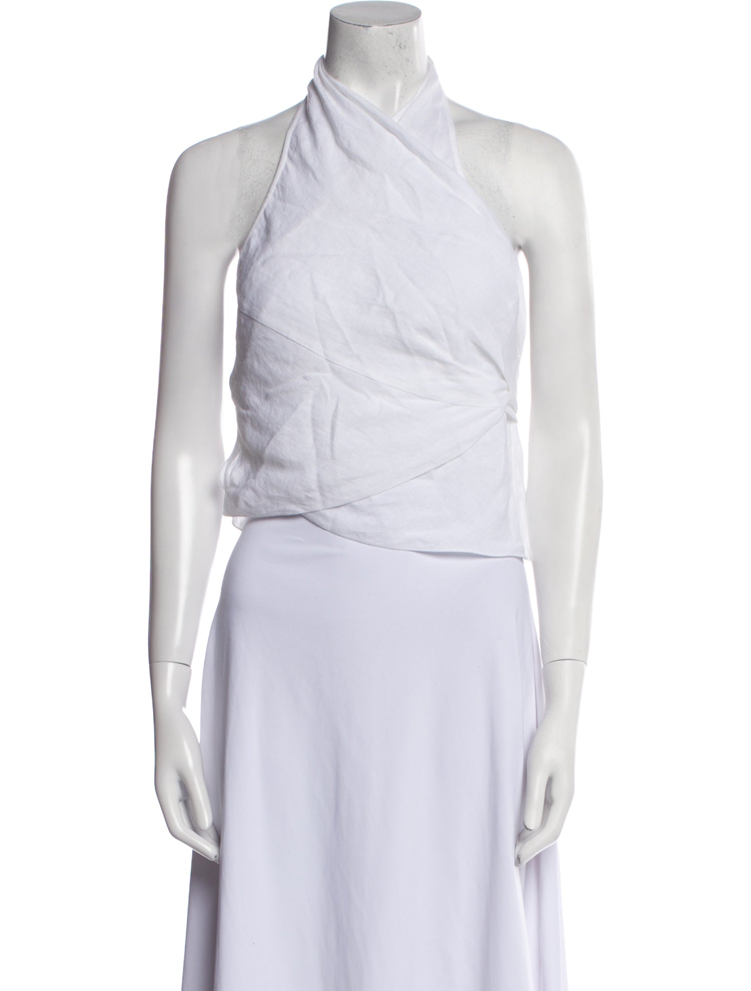 Three Graces Linen Halterneck Crop Top w/ Tags