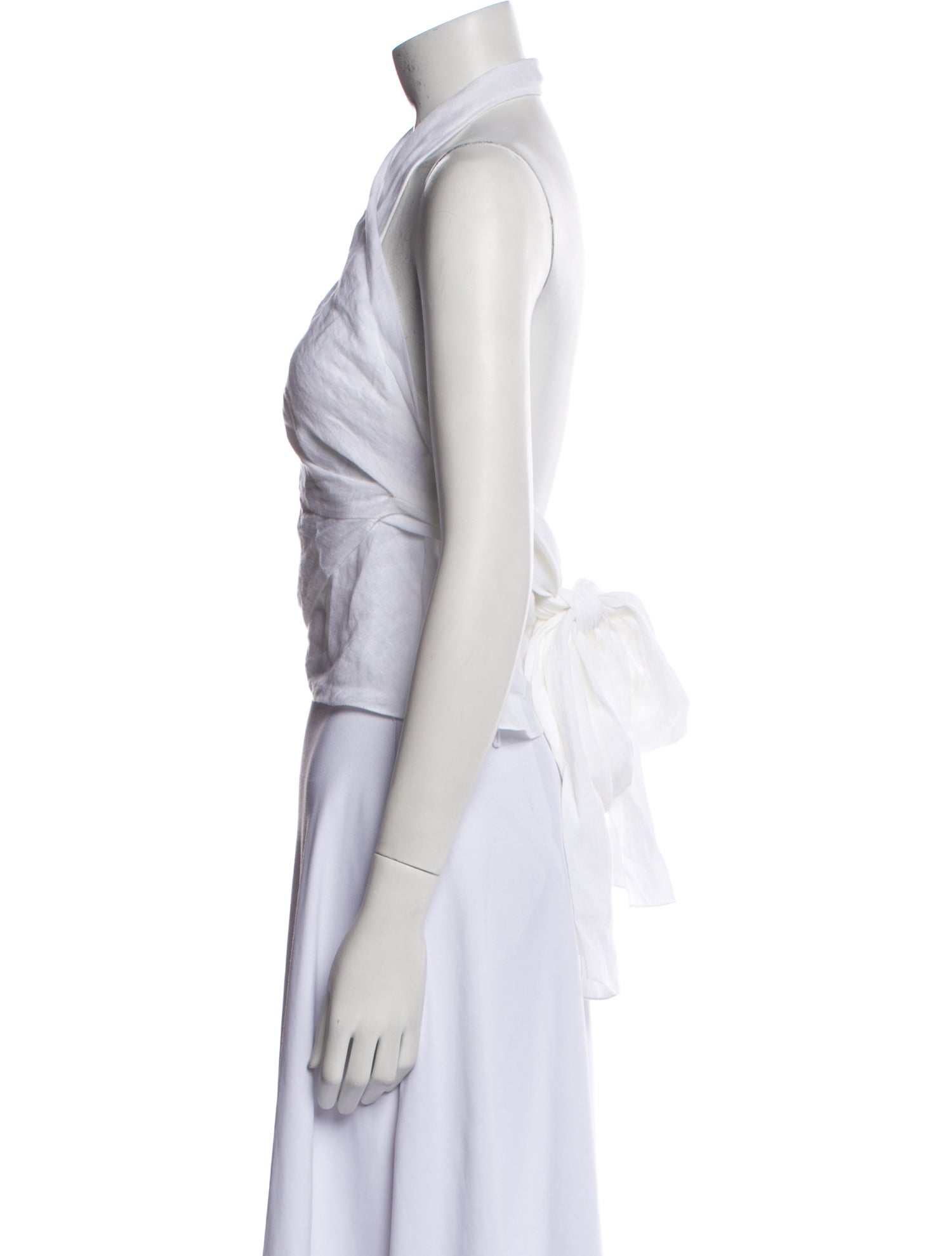 Three Graces Linen Halterneck Crop Top w/ Tags