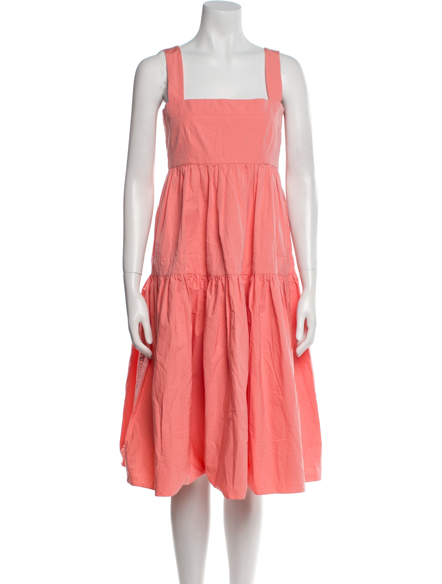 Three Graces Square Neckline Midi Length Dress