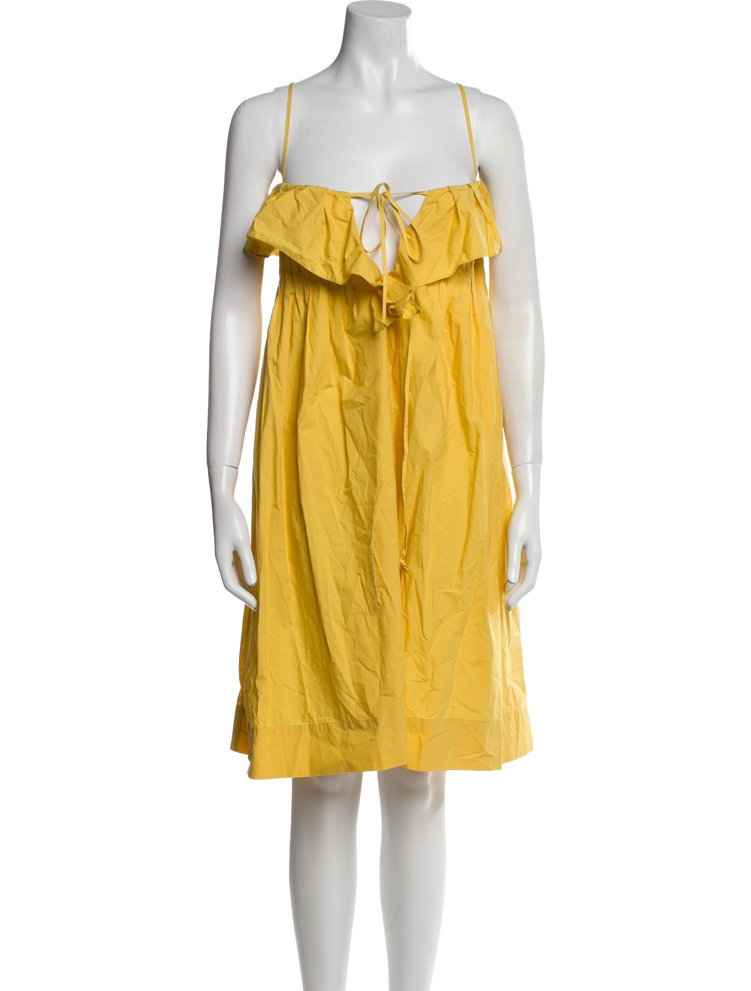 Three Graces Square Neckline Knee-Length Dress