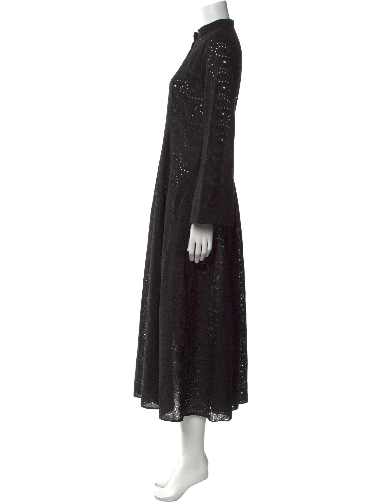 Three Graces Mock Neck Long Dress