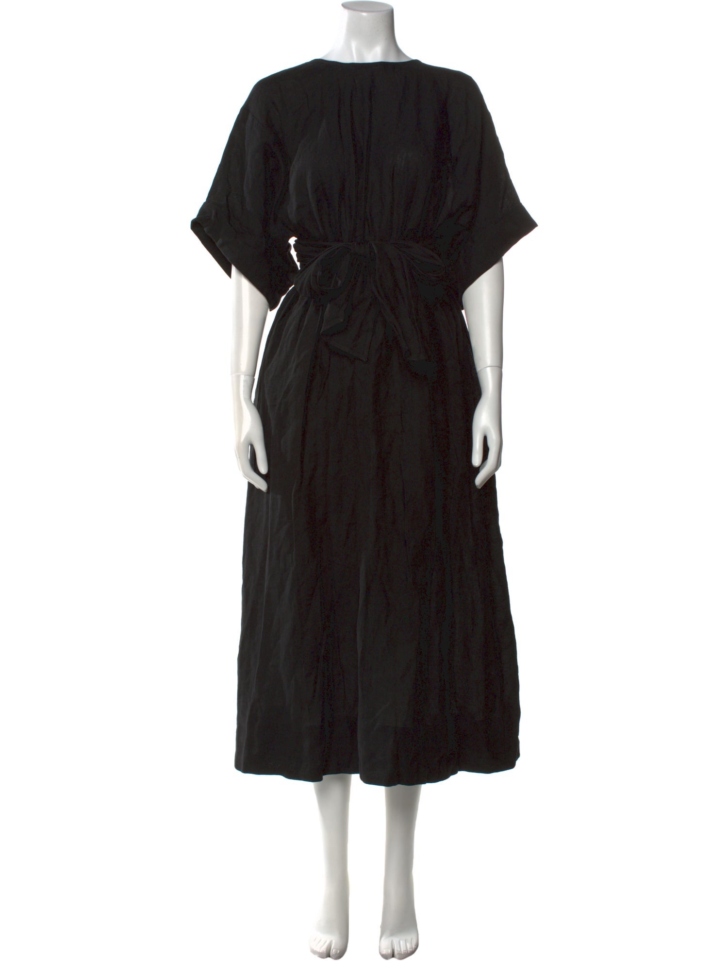 Three Graces Linen Midi Length Dress