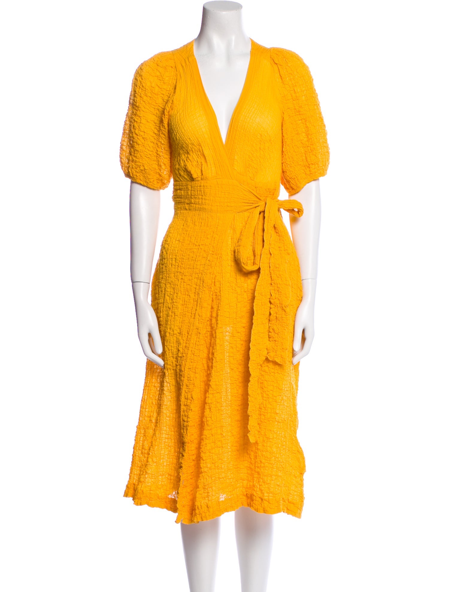 Three Graces V-Neck Midi Length Dress