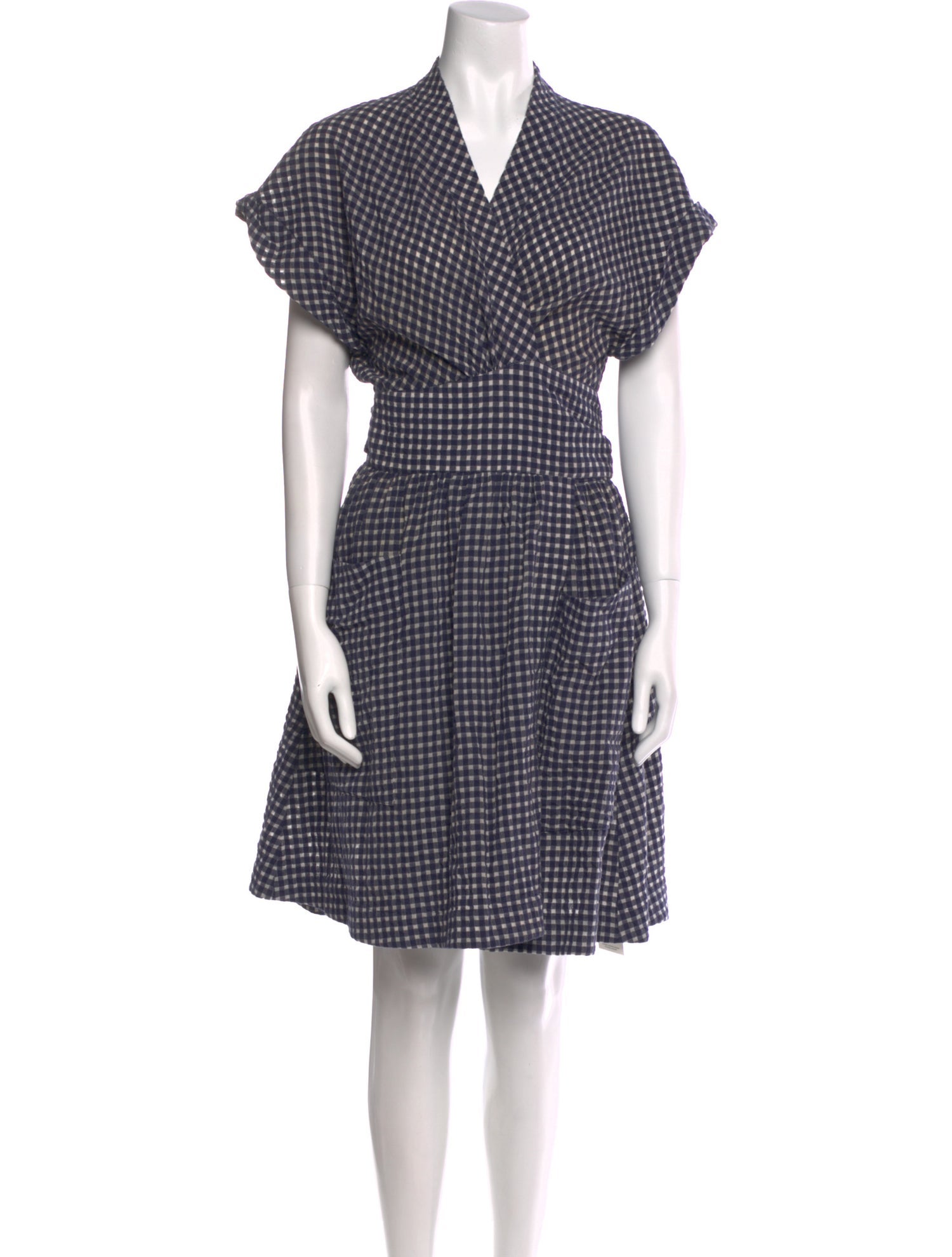 Three Graces Plaid Print Mini Dress