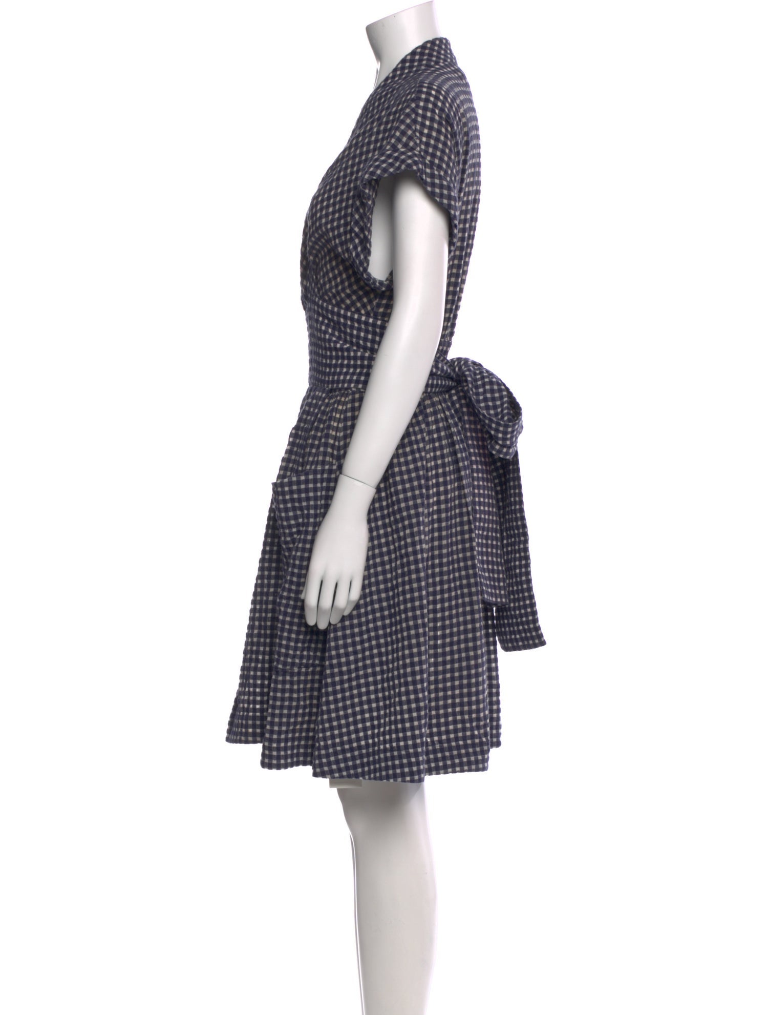 Three Graces Plaid Print Mini Dress