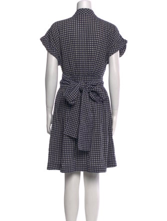 Three Graces Plaid Print Mini Dress