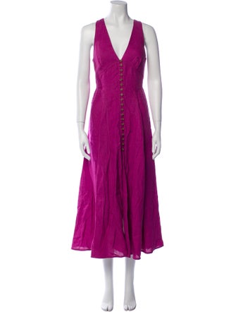 Three Graces Linen Long Dress