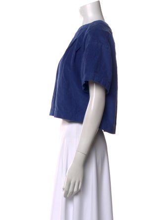 Three Graces Crew Neck Short Sleeve Crop Top