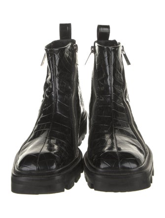 GmbH Embossed Leather Boots