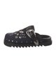 Toga Virilis Leather Studded Accents Slippers