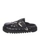 Toga Virilis Leather Studded Accents Slippers