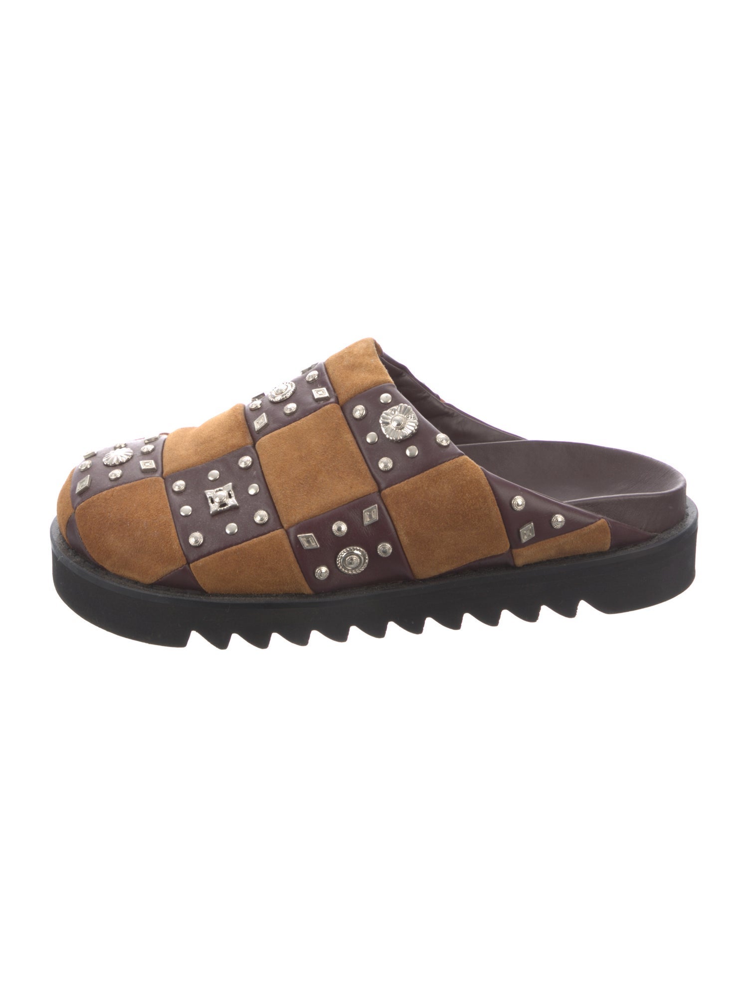 Toga Virilis Suede Colorblock Pattern Espadrilles