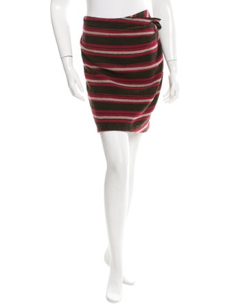 Thakoon Ruffle-Paneled Striped Skirt