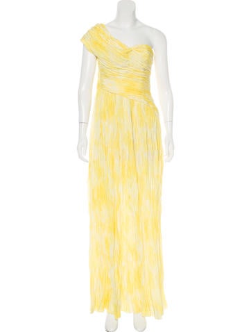Thakoon One-Shoulder Ruched Gown