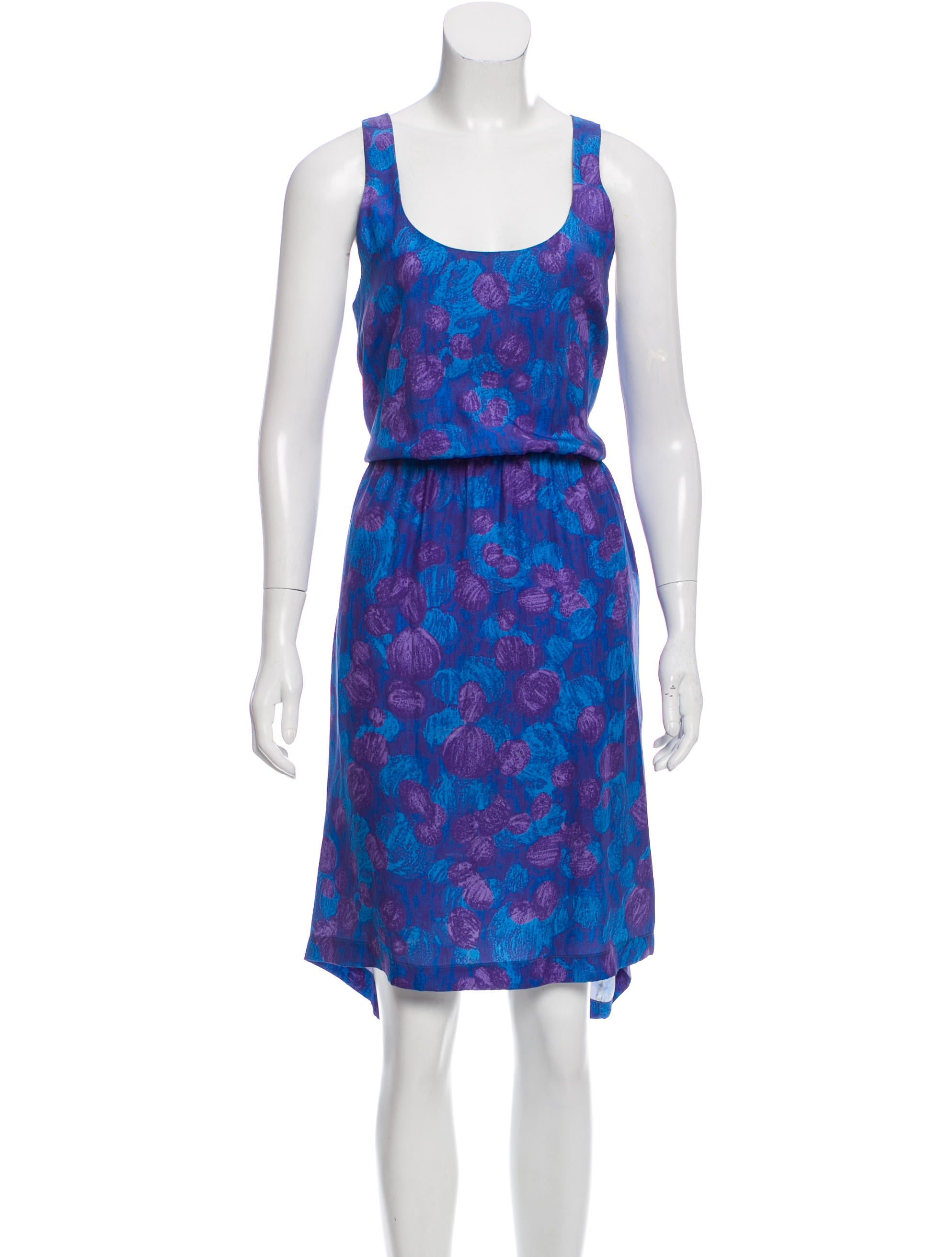 Thakoon Silk Abstract Dress Clothing WTHAK25396 The RealReal