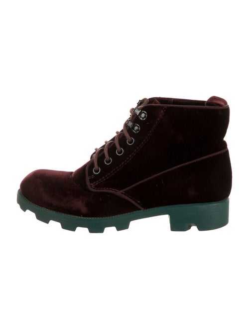 Thakoon Lace-Up Boots Red