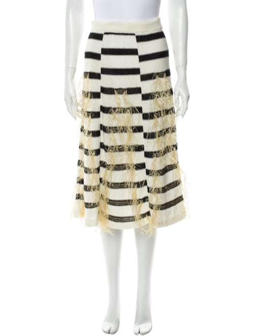 Thakoon Linen Midi Length Skirt
