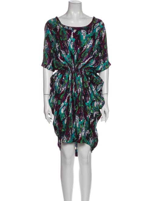 Thakoon Printed Mini Dress Green