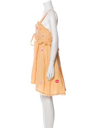 Thierry Colson V-Neck Mini Dress