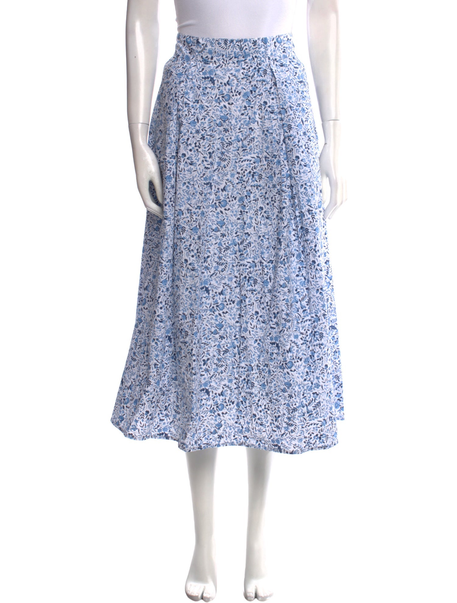 Thierry Colson Floral Print Midi Length Skirt