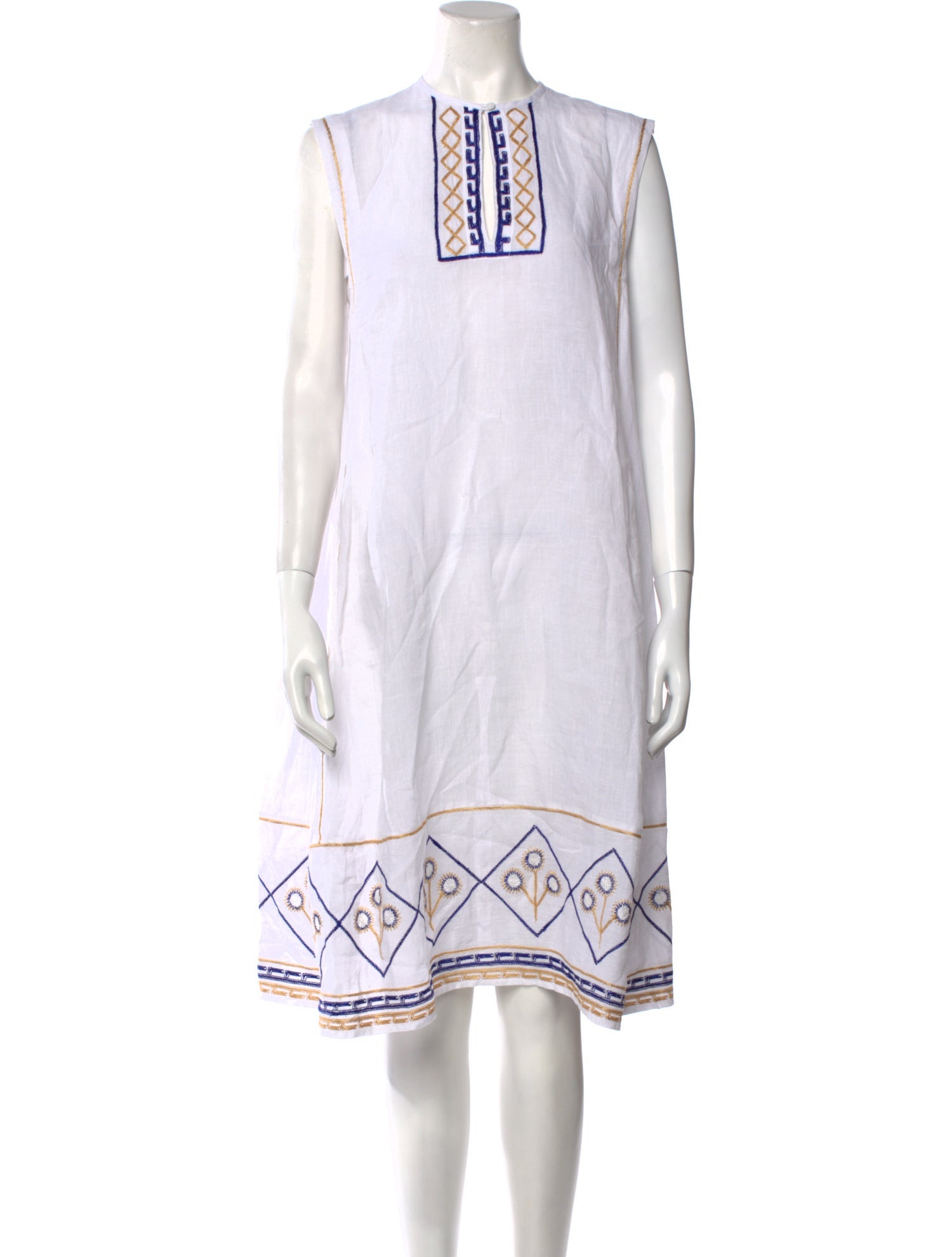 Thierry Colson Crew Neck Midi Length Dress