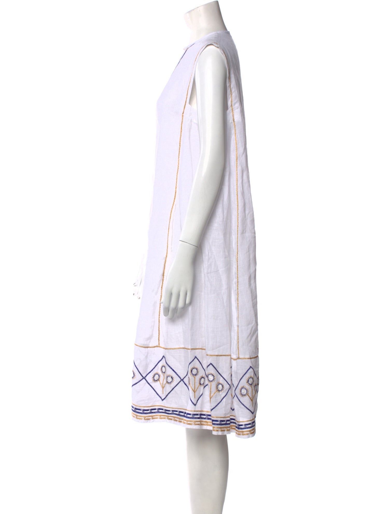 Thierry Colson Crew Neck Midi Length Dress