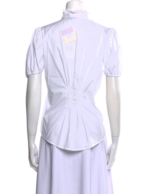 Thierry Colson Short Sleeve Button-Up Top