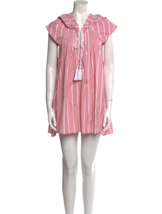 Thierry Colson V-Neck Mini Dress