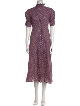 Thierry Colson Floral Print Long Dress