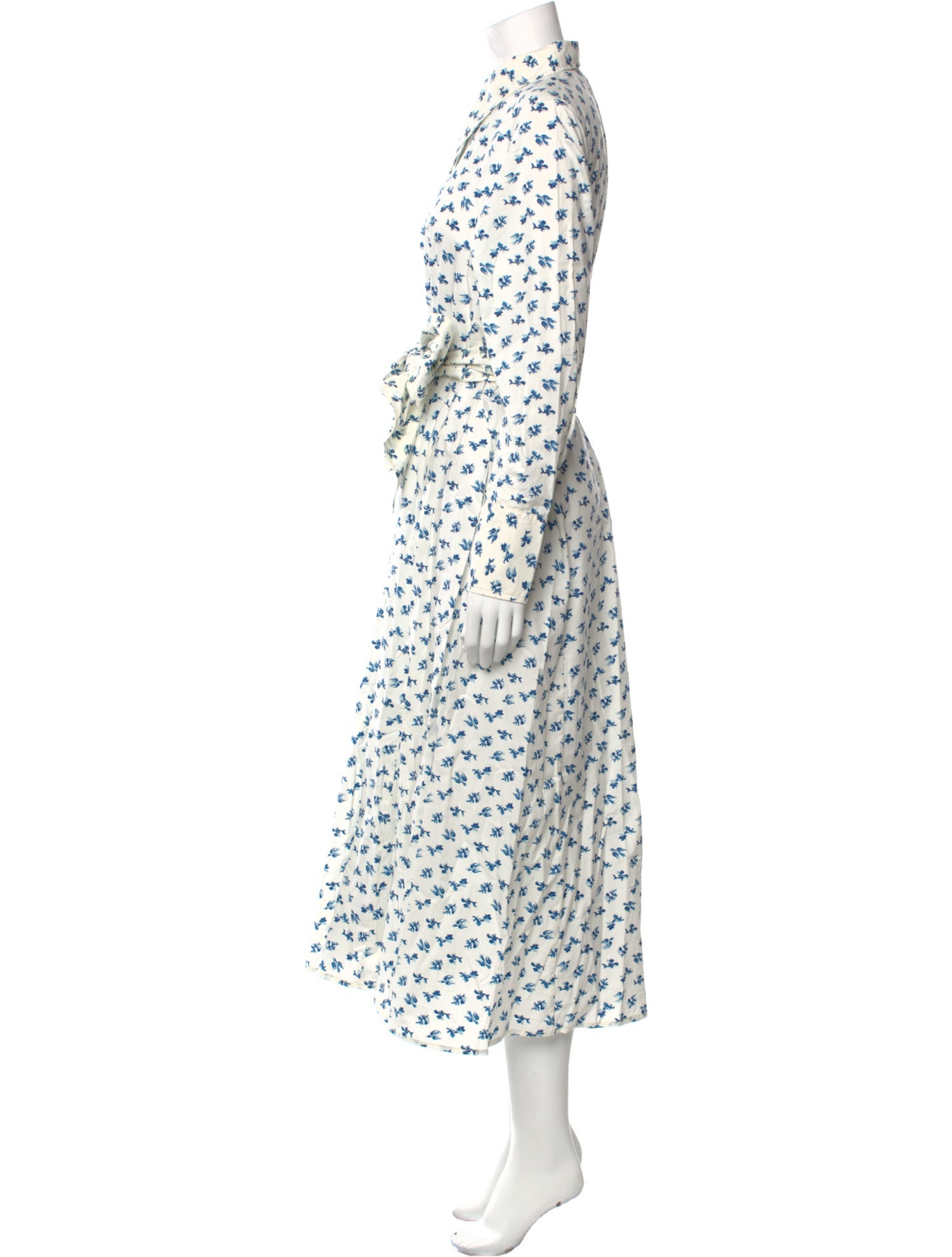 Thierry Colson Floral Print Long Dress w/ Tags