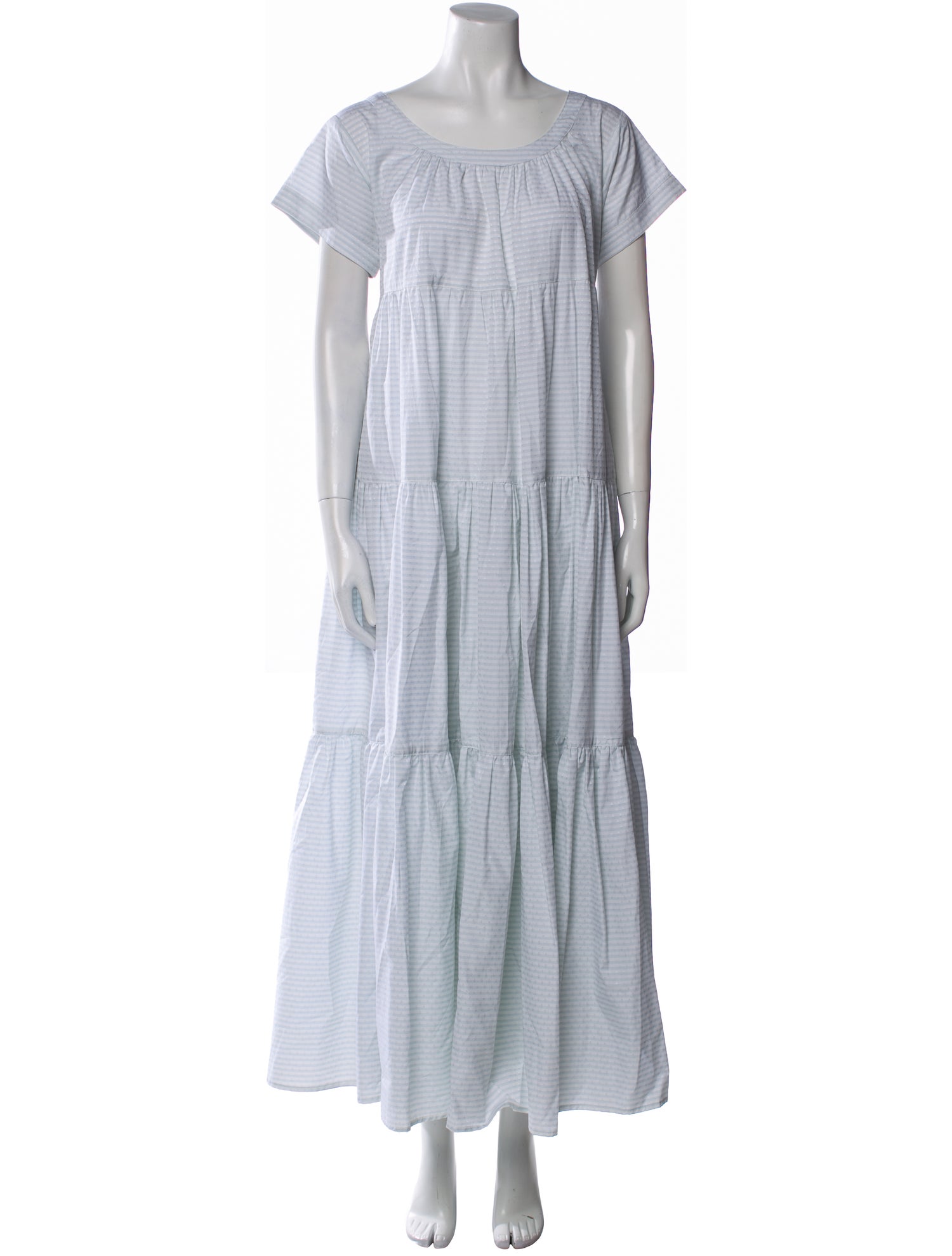 Thierry Colson Scoop Neck Long Dress