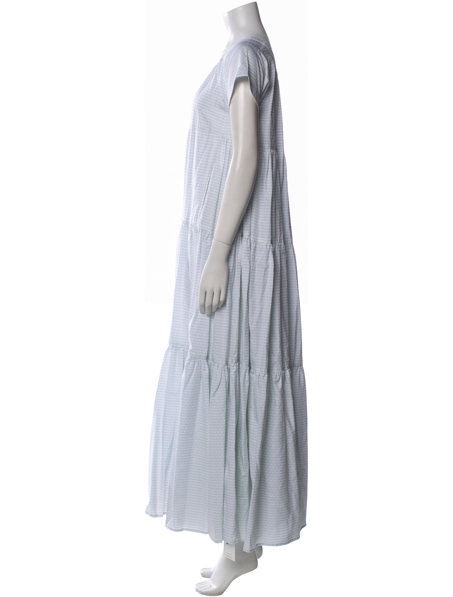 Thierry Colson Scoop Neck Long Dress