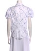 Thierry Colson Printed Short Sleeve Button-Up Top
