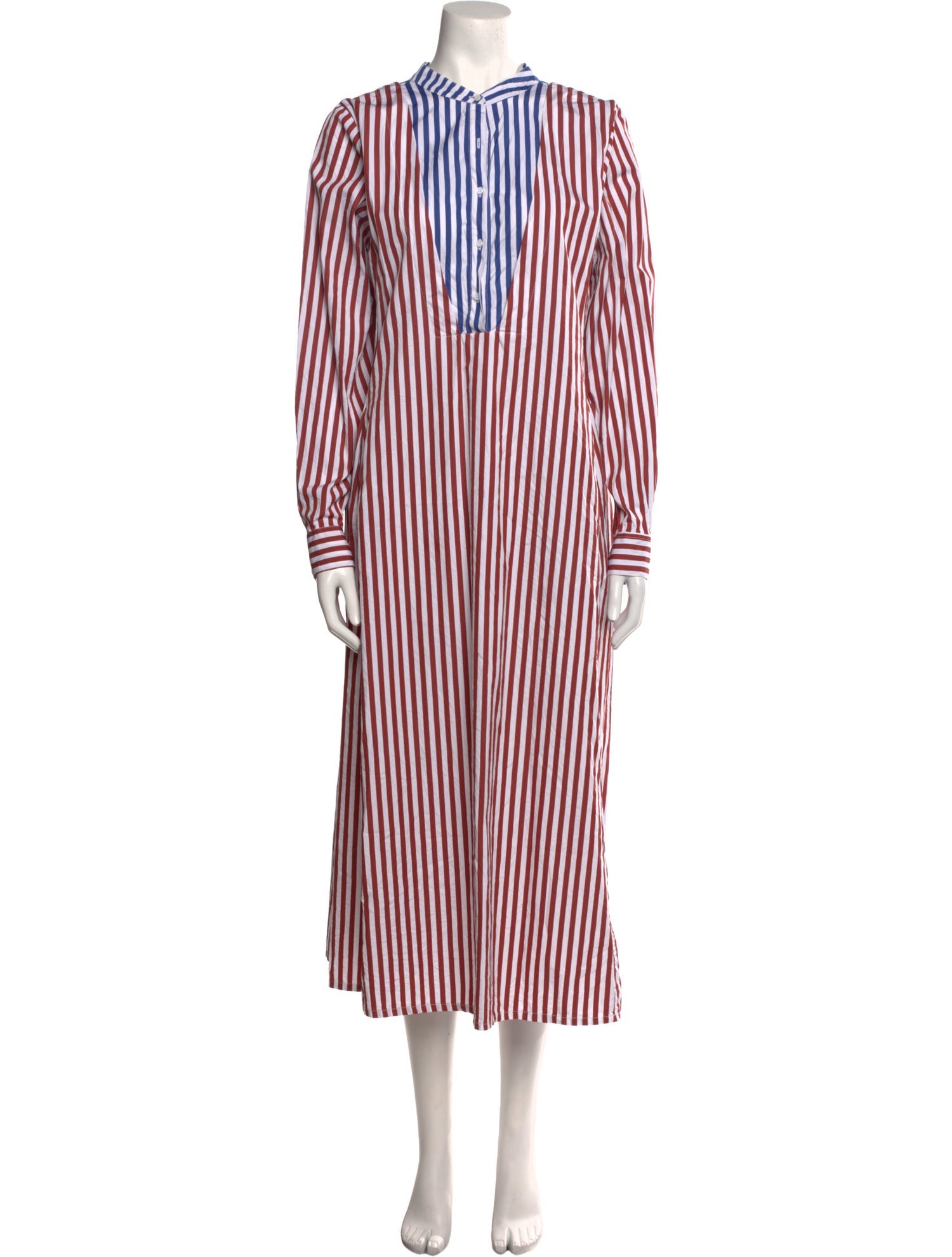 Thierry Colson Striped Long Dress