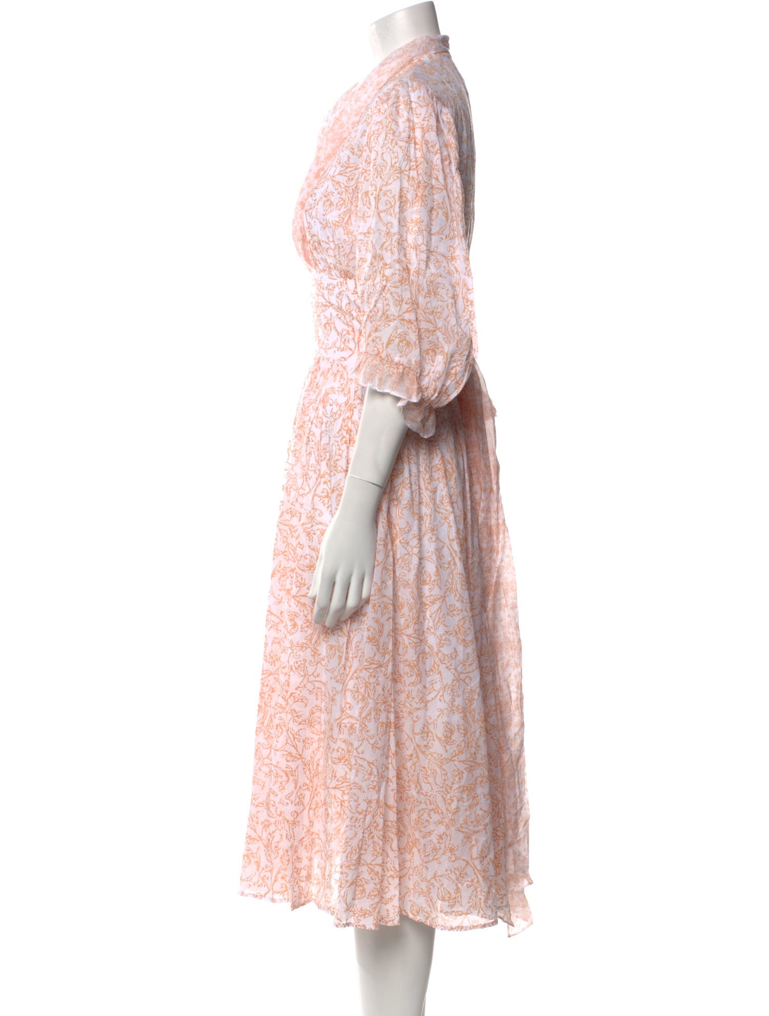 Thierry Colson Printed Midi Length Dress w/ Tags