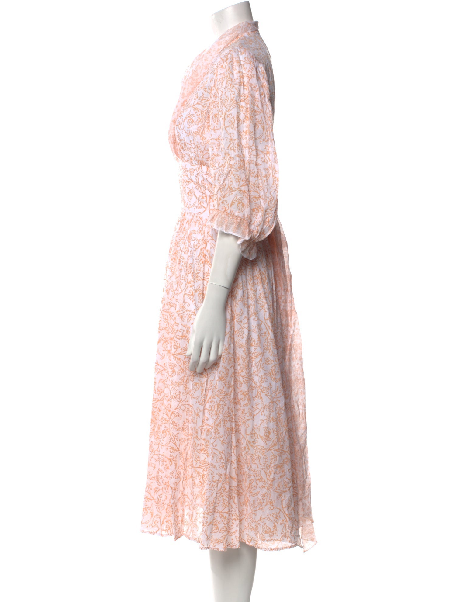 Thierry Colson Lace Pattern Midi Length Dress w/ Tags