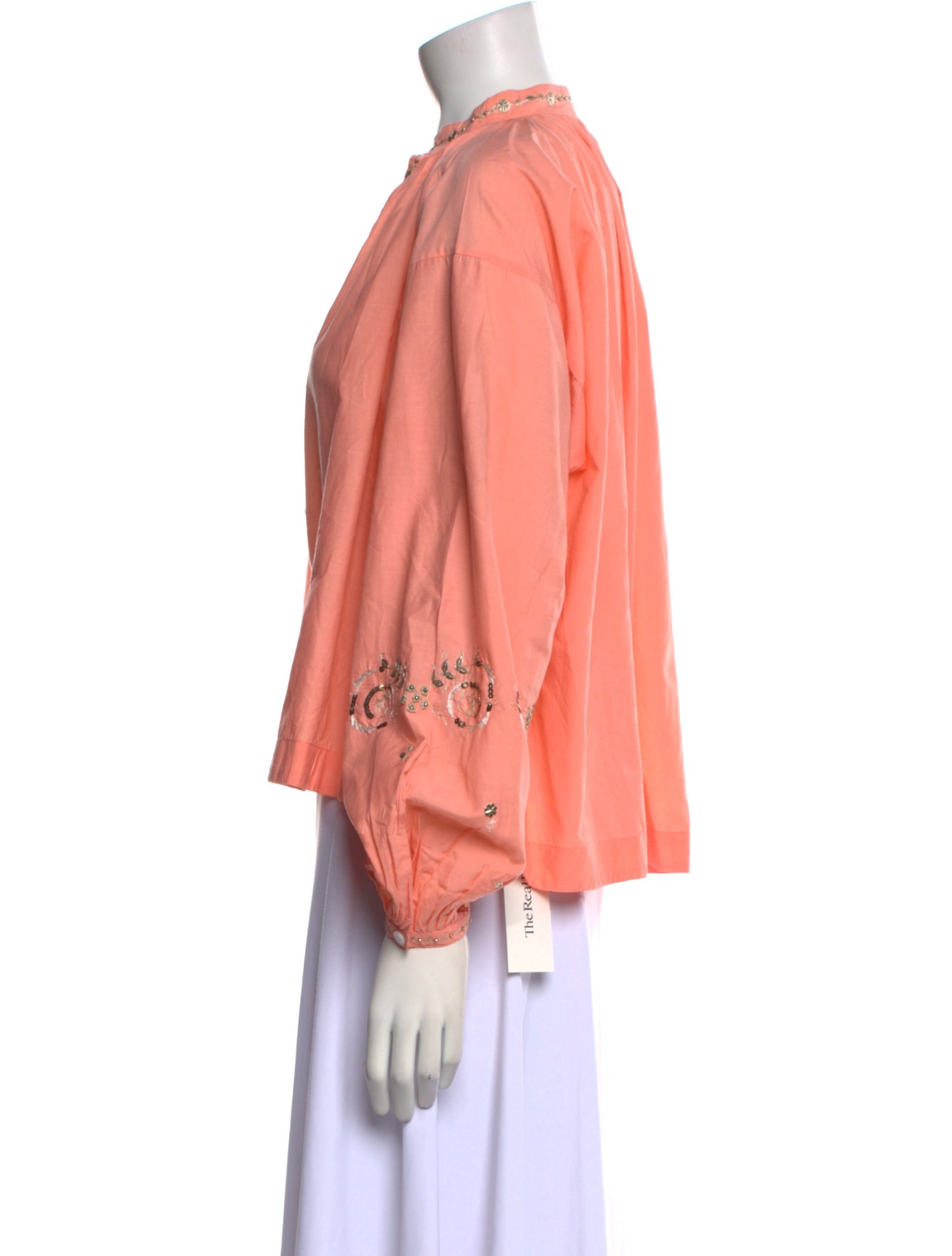 Thierry Colson Mock Neck Long Sleeve Blouse w/ Tags