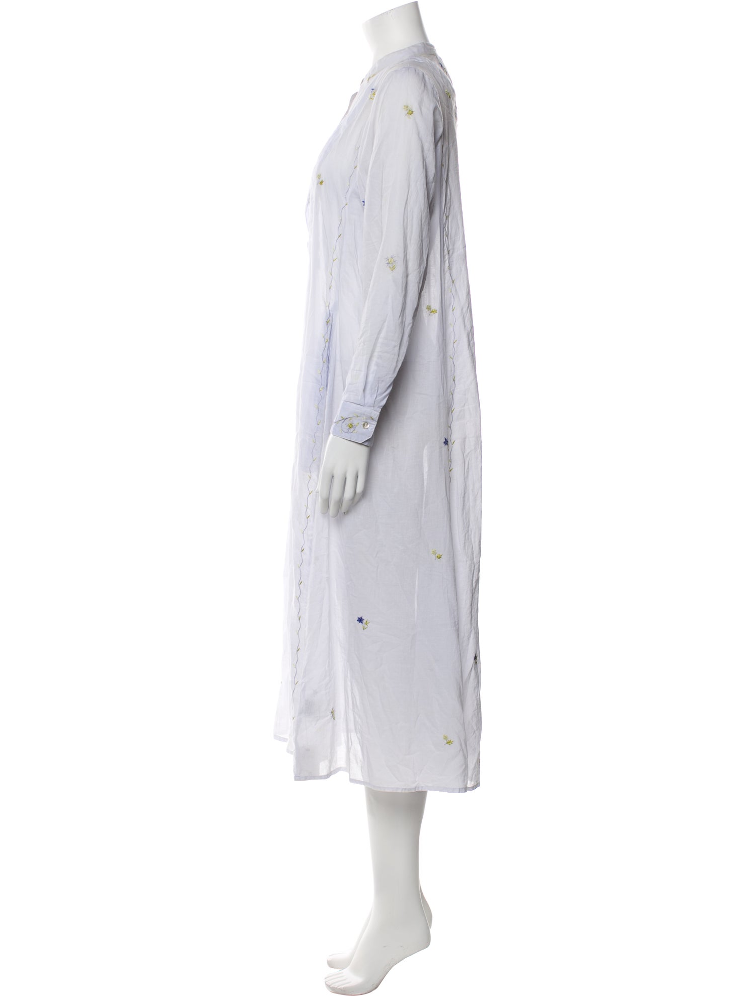 Thierry Colson Mock Neck Midi Length Dress