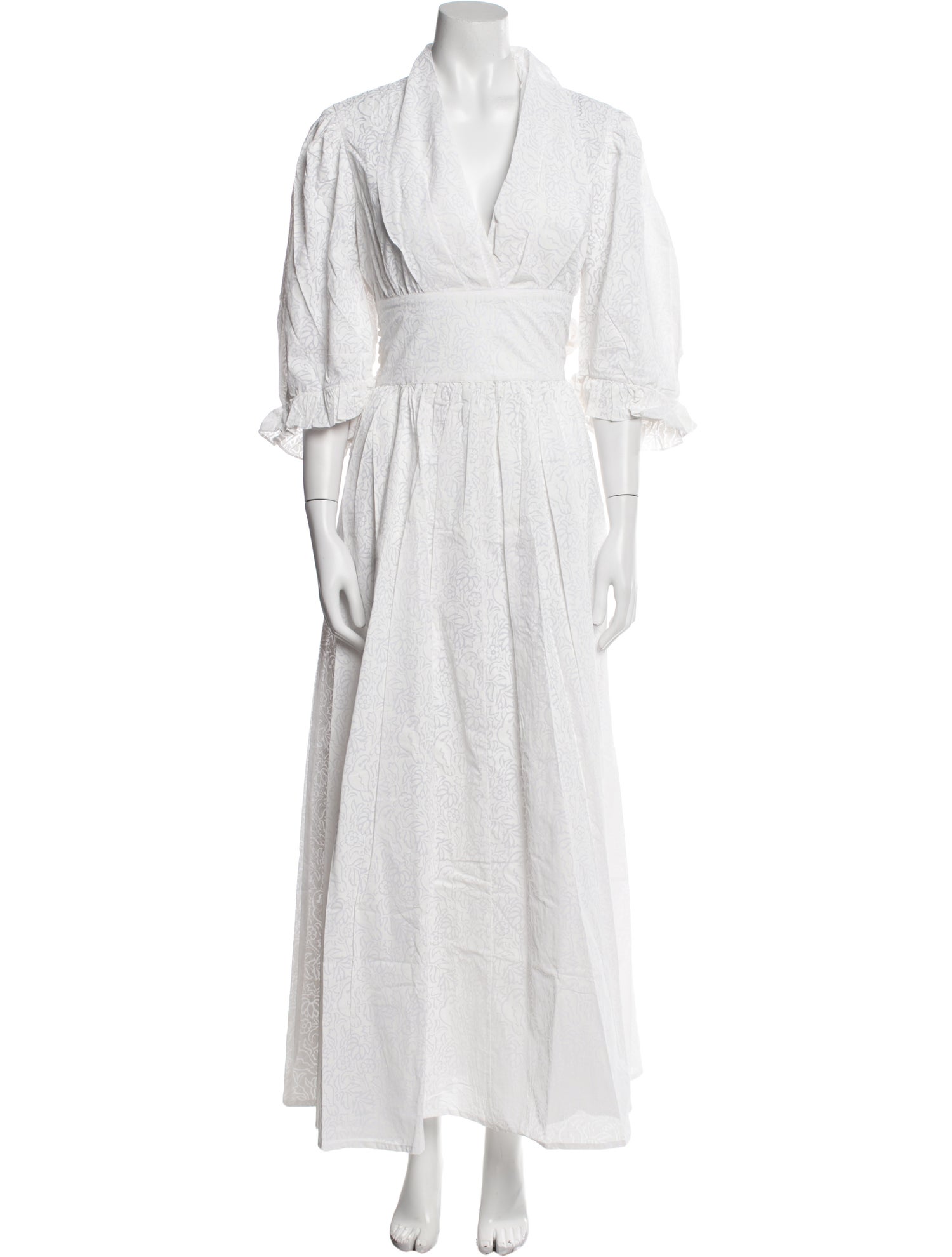 Thierry Colson V-Neck Long Dress