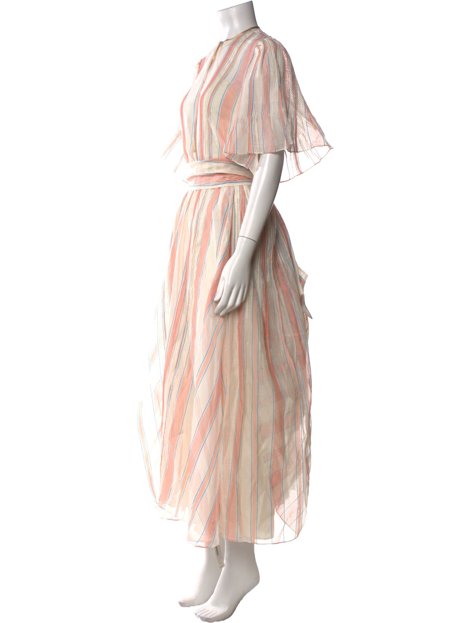 Thierry Colson Striped Long Dress
